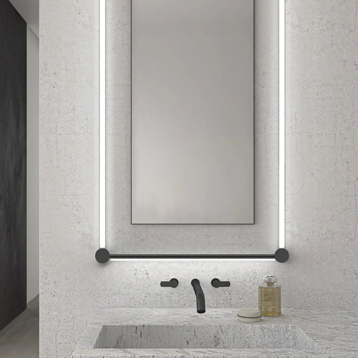 Sonneman Purolinear 360 Satin Black 23QSKSR24R120PHA Bath And Vanity Light