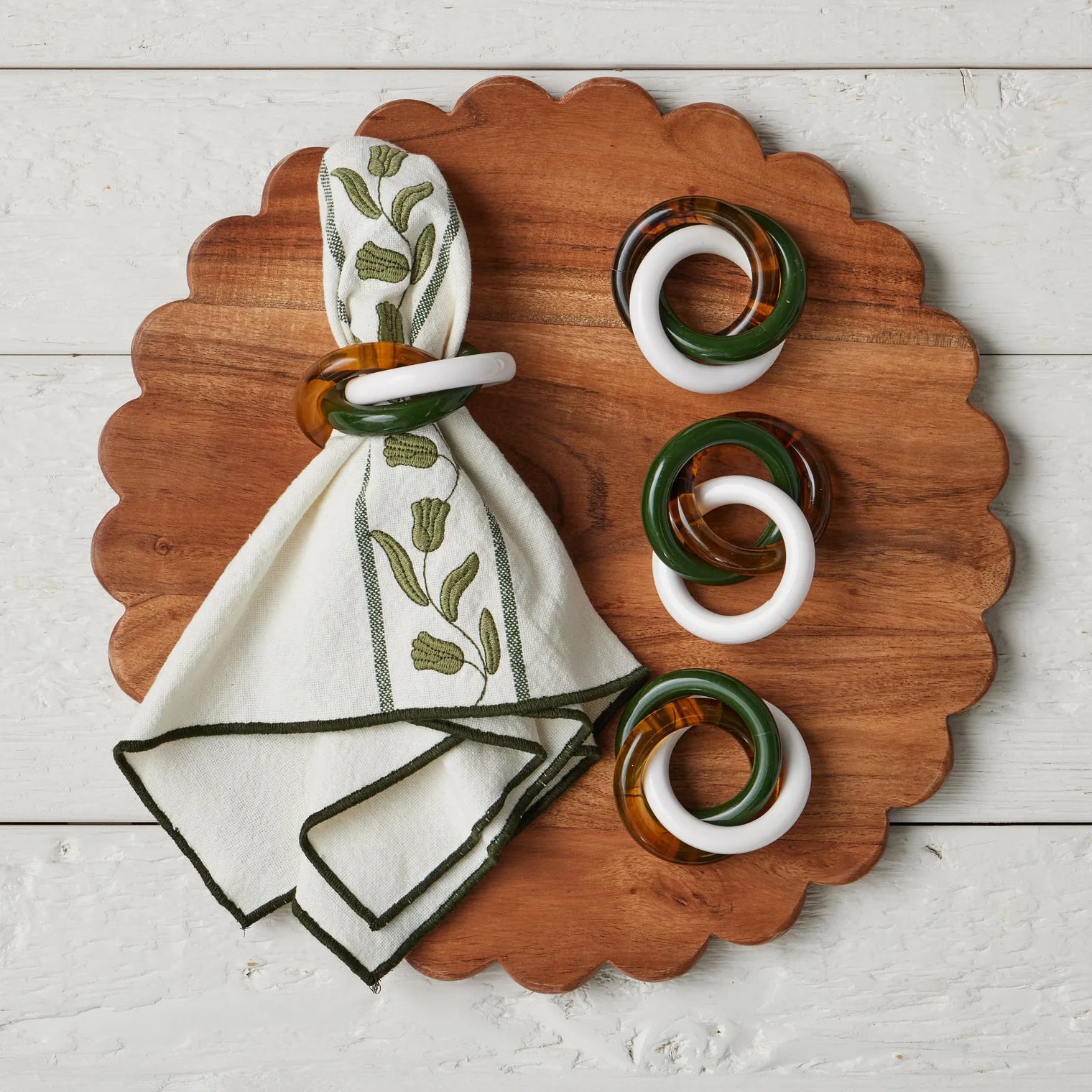 Etu Home Tulip Dinner Napkin Set of 4