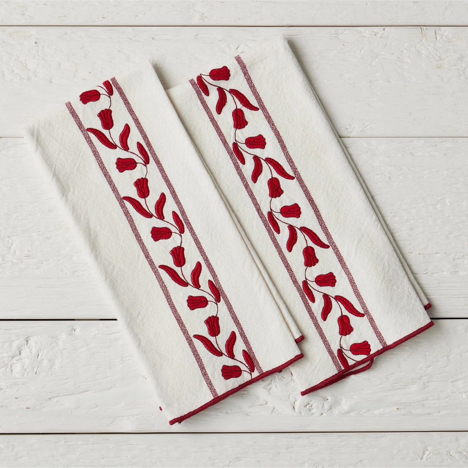 Etu Home Tulip Kitchen Tea Towel Set of 4