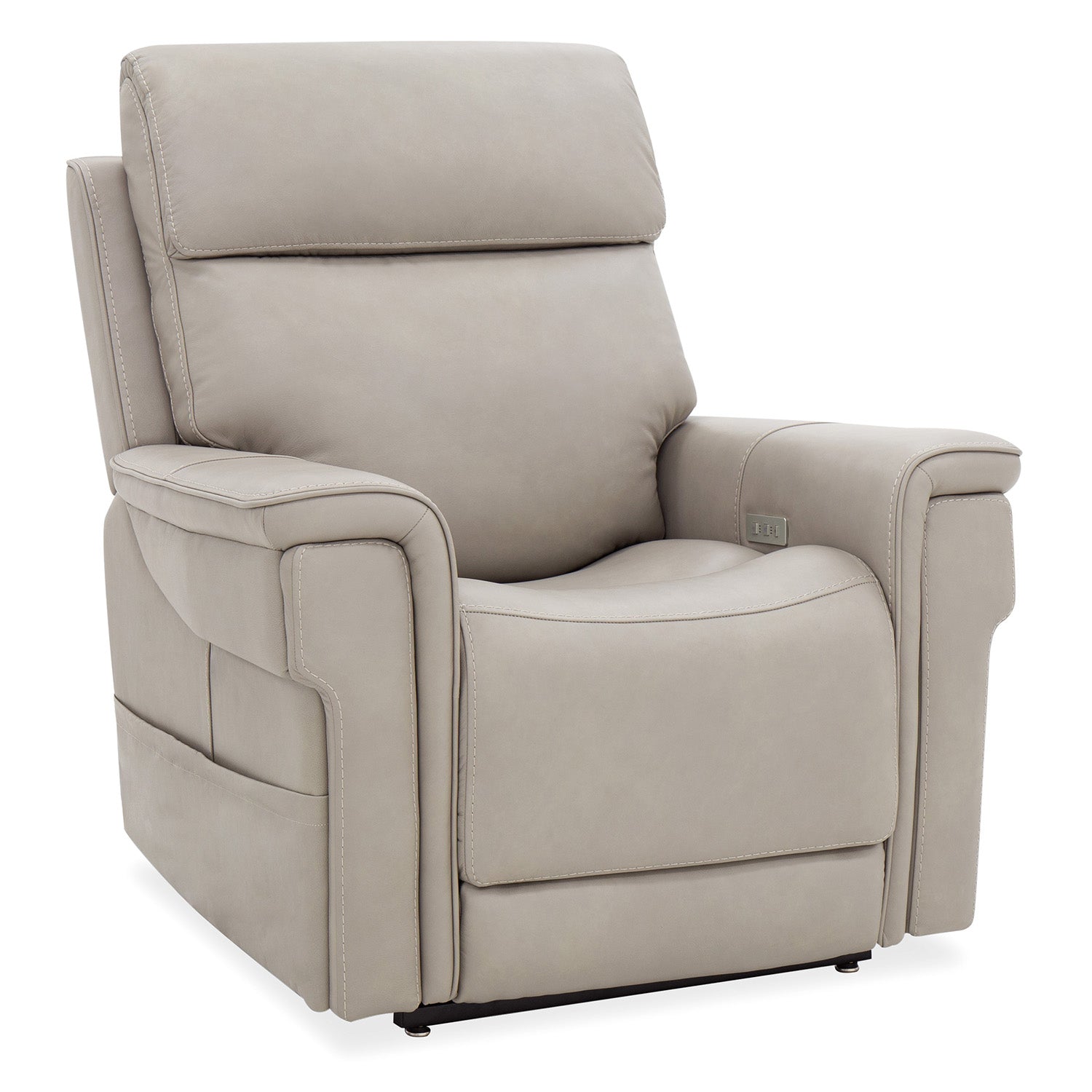Hooker Furniture Lyra Sahara Ash Lift Chair with Power Recline, Headrest and Lumbar