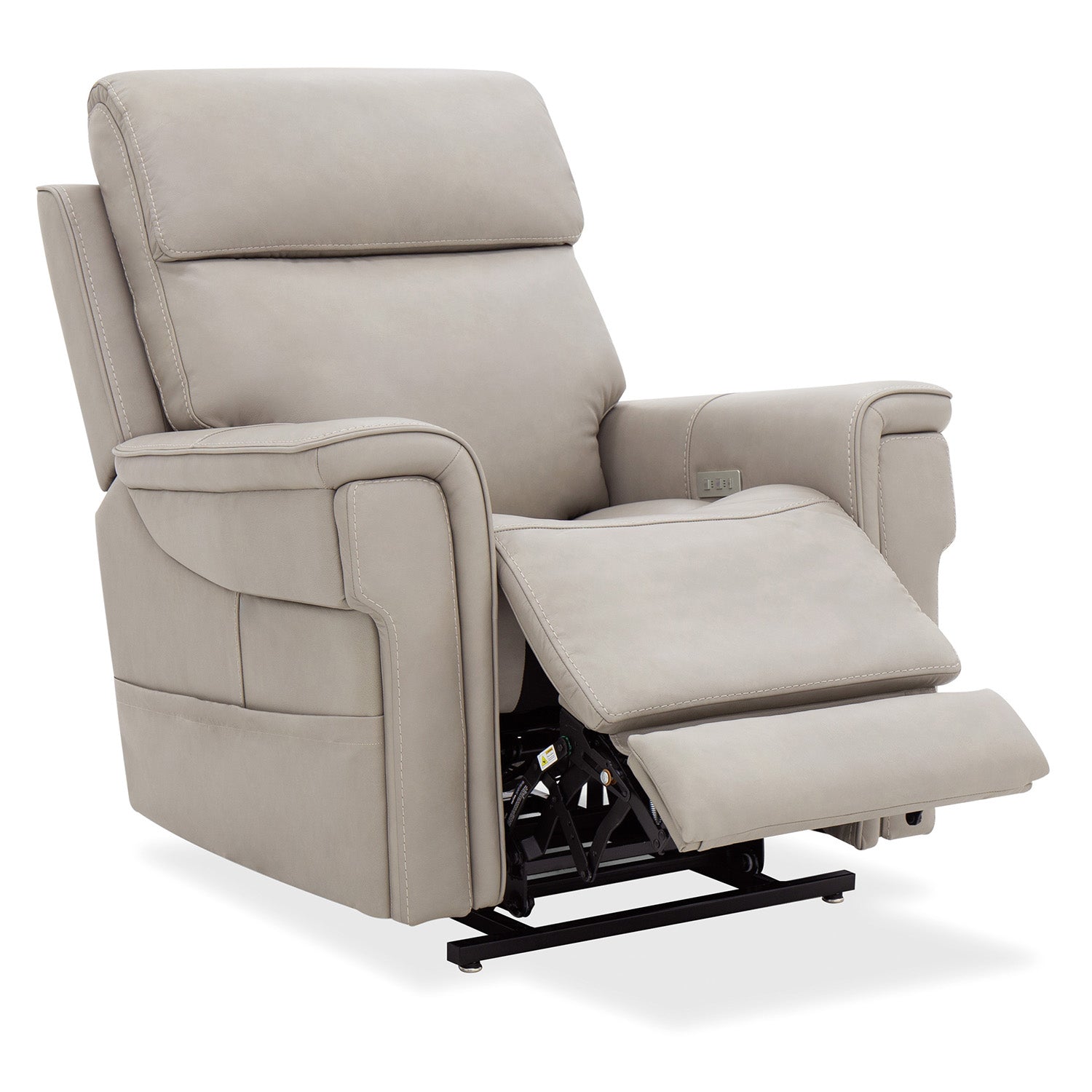 Hooker Furniture Lyra Sahara Ash Lift Chair with Power Recline, Headrest and Lumbar