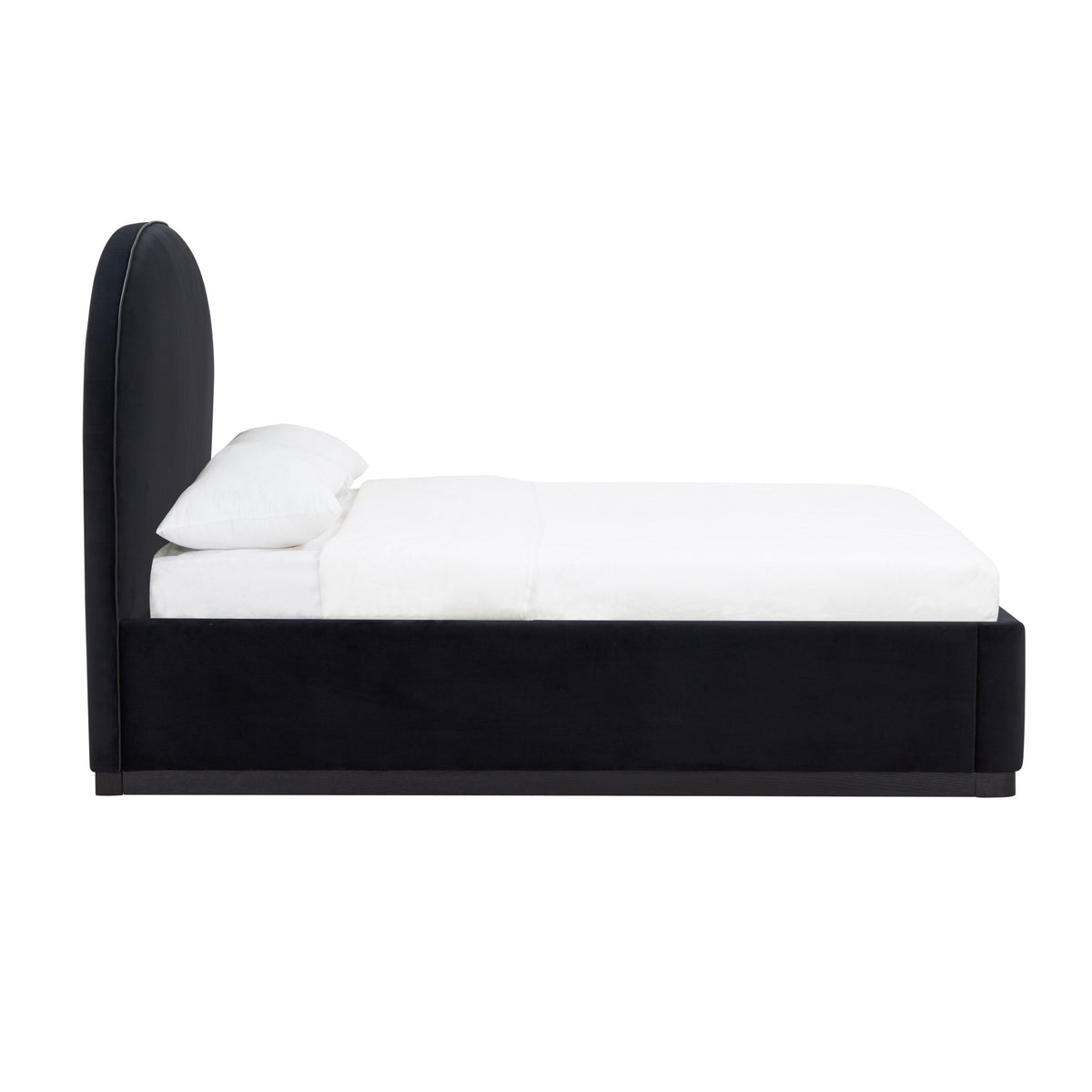 TOV Furniture Marlow Black Performance Velvet Bed