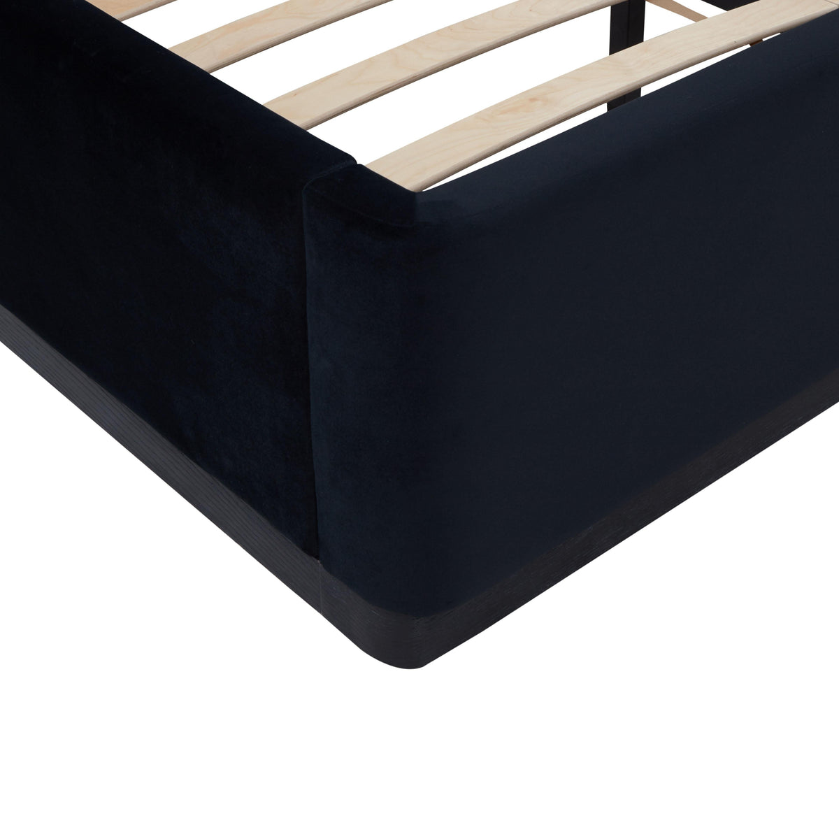 TOV Furniture Marlow Black Performance Velvet Bed