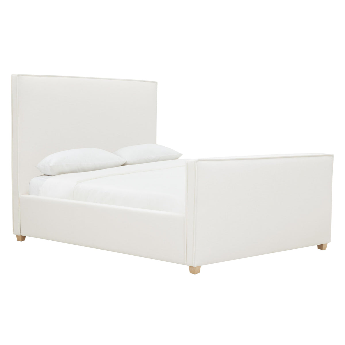 TOV Furniture Bristol Park Ivory Upholstered Bed in ivory upholstery, primary product view
