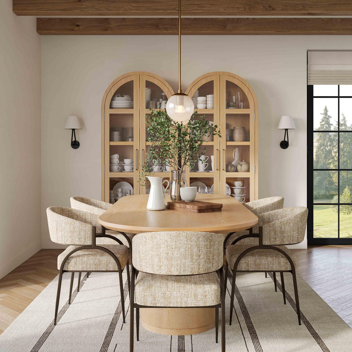 TOV Furniture Marlow Natural Wood Oval Dining Table