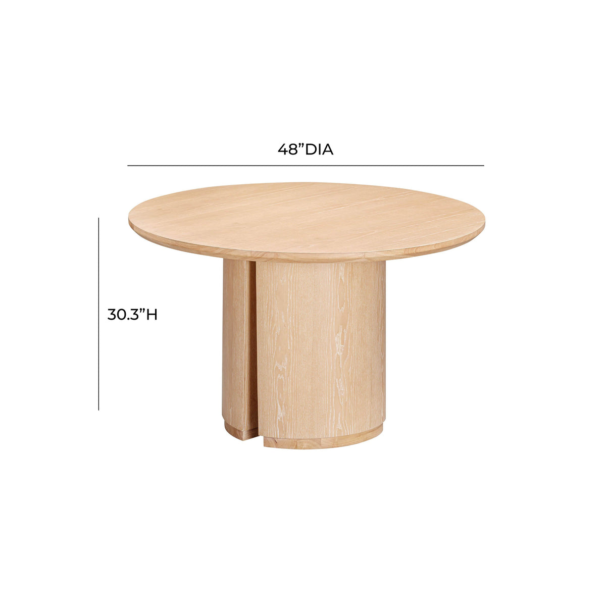 TOV Furniture Marlow Natural Wood Round Dining Table