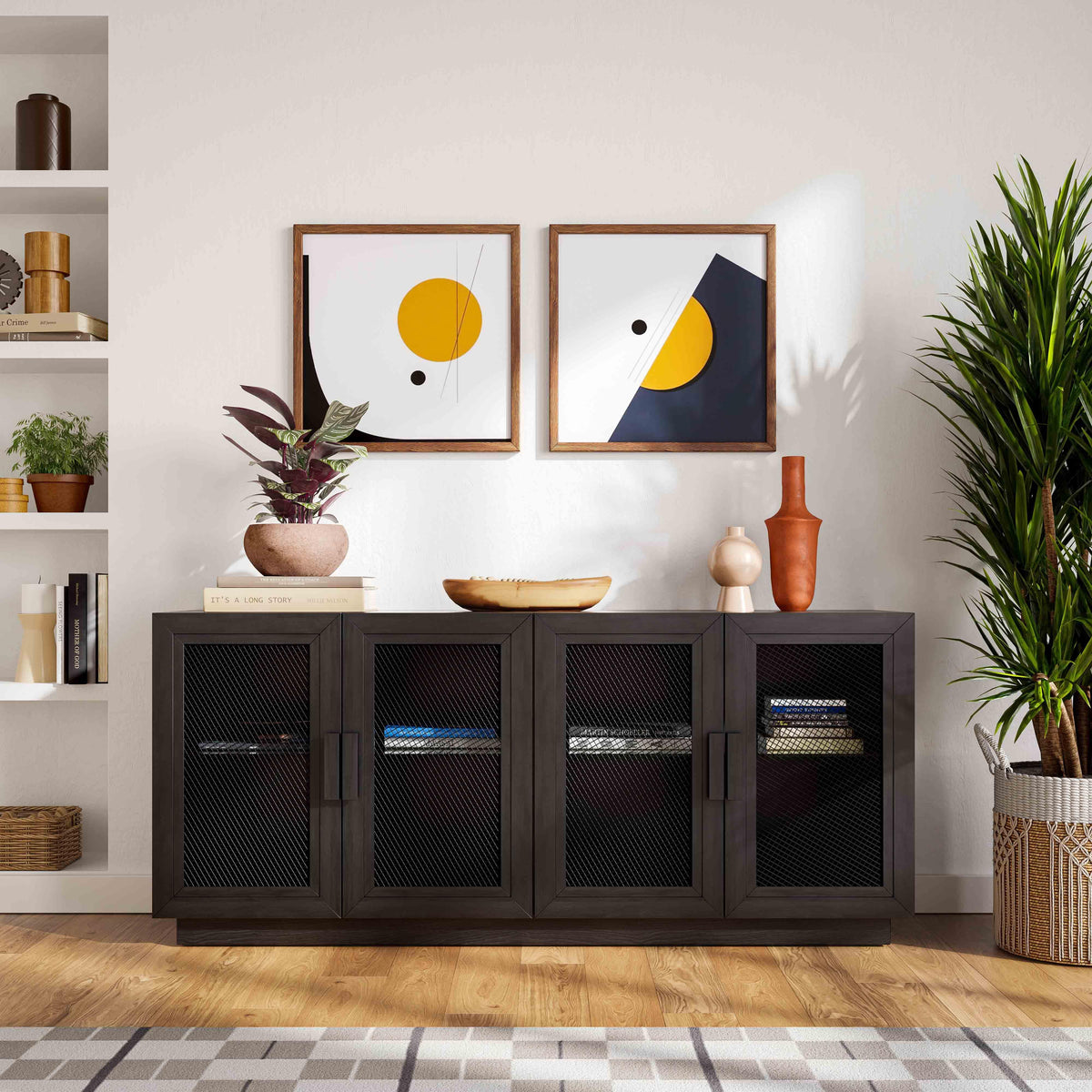 TOV Furniture Nolan Black Wood Media Console