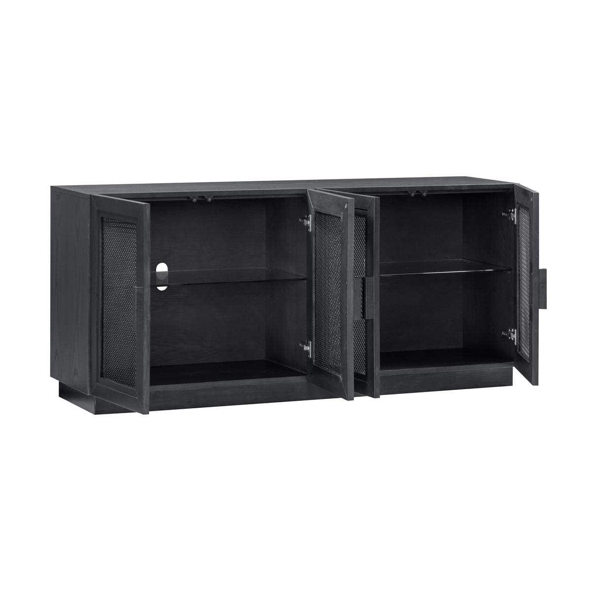 TOV Furniture Nolan Black Wood Media Console