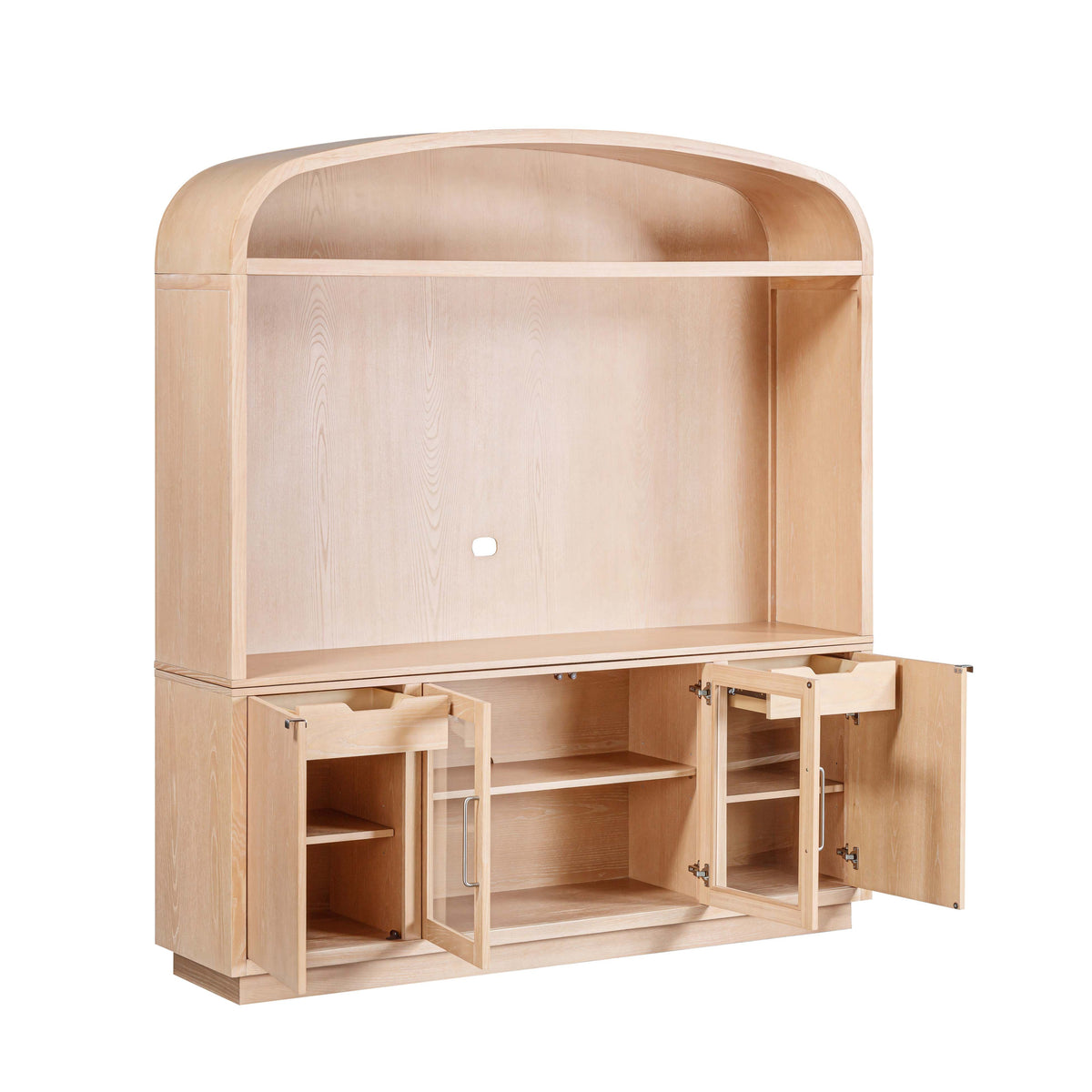 TOV Furniture Marlow Natural Wood Entertainment Center