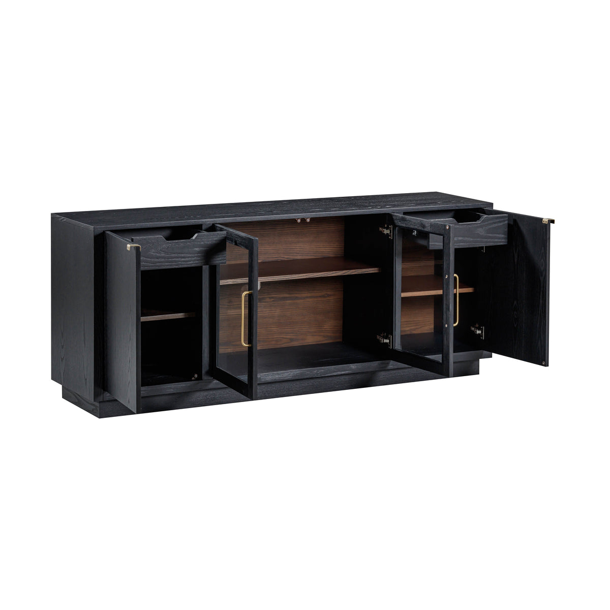TOV Furniture Marlow Black Wood Media Console