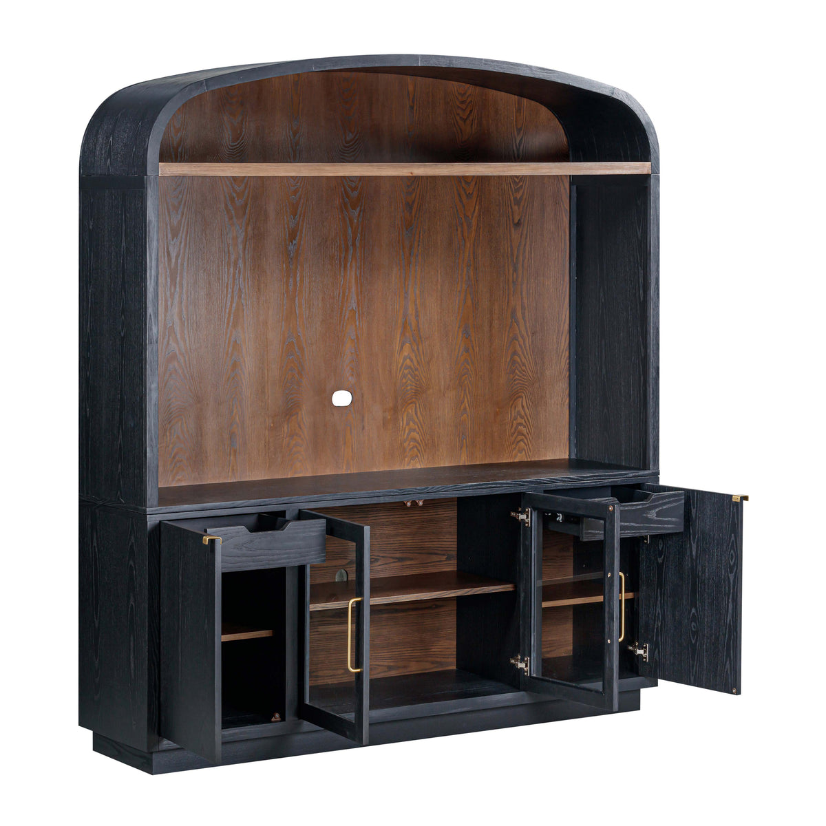 TOV Furniture Marlow Black Wood Entertainment Center