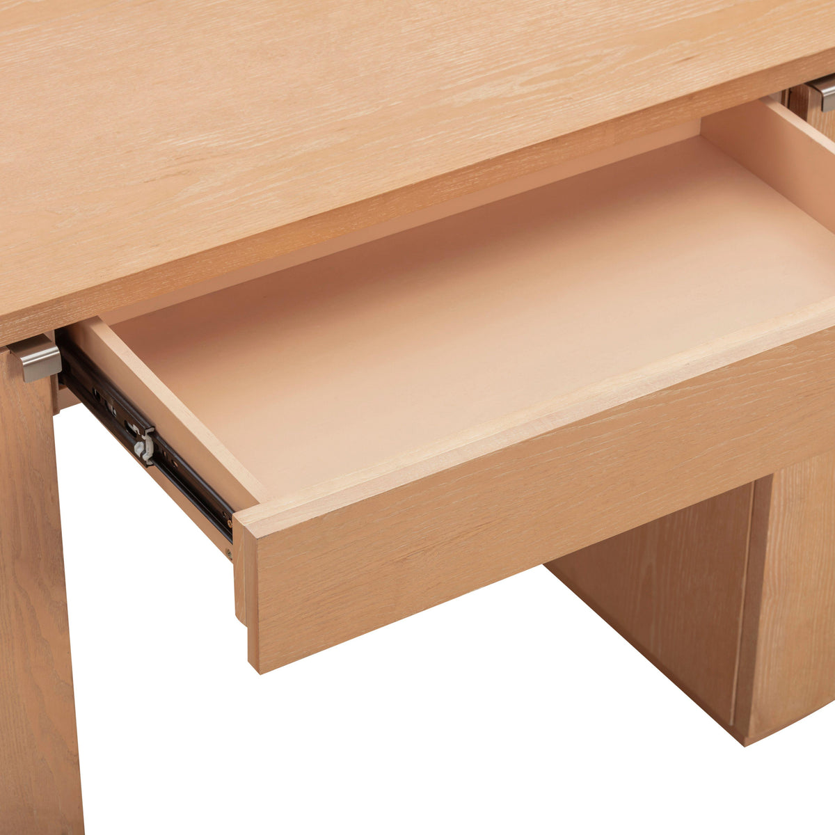 TOV Furniture Marlow Natural Wood Executive Desk With Storage