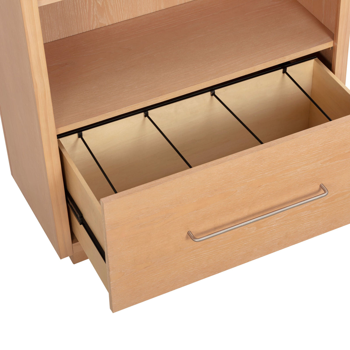 TOV Furniture Marlow Natural Wood Bookcase With File Drawer