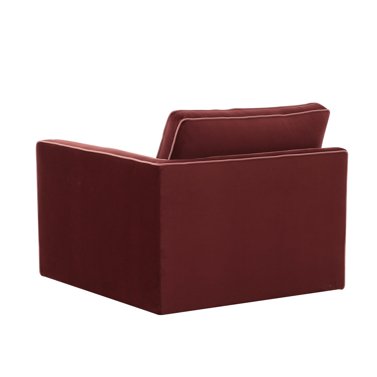 TOV Furniture Willow Red Performance Velvet Modular RAF Corner Chair