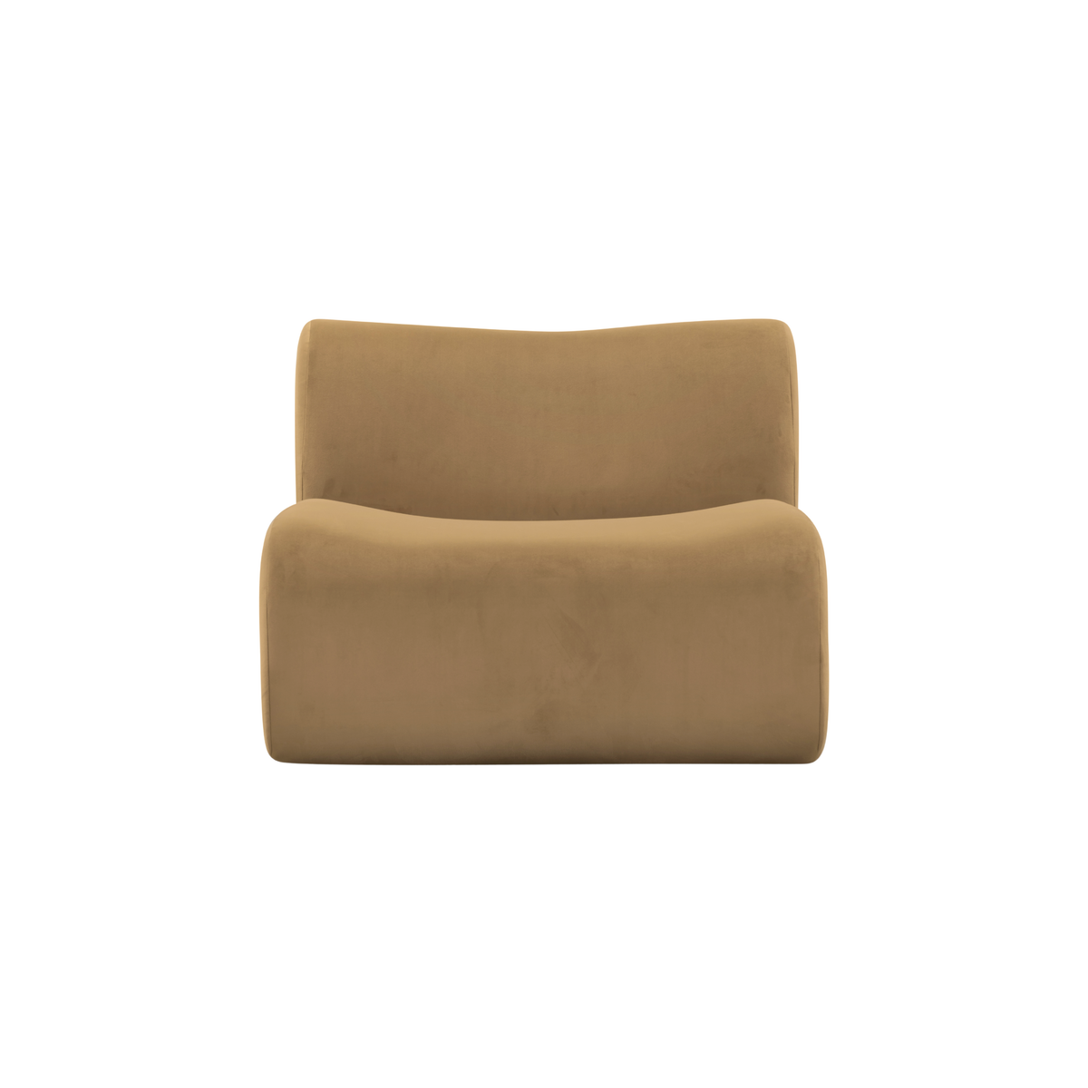 TOV Furniture Zenith Latte Brown Performance Velvet Armless Chair