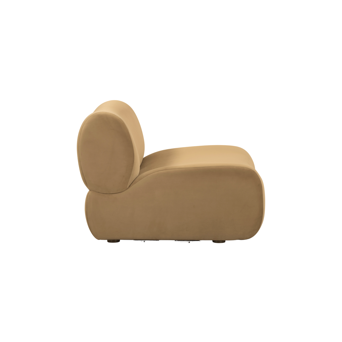 TOV Furniture Zenith Latte Brown Performance Velvet Armless Chair