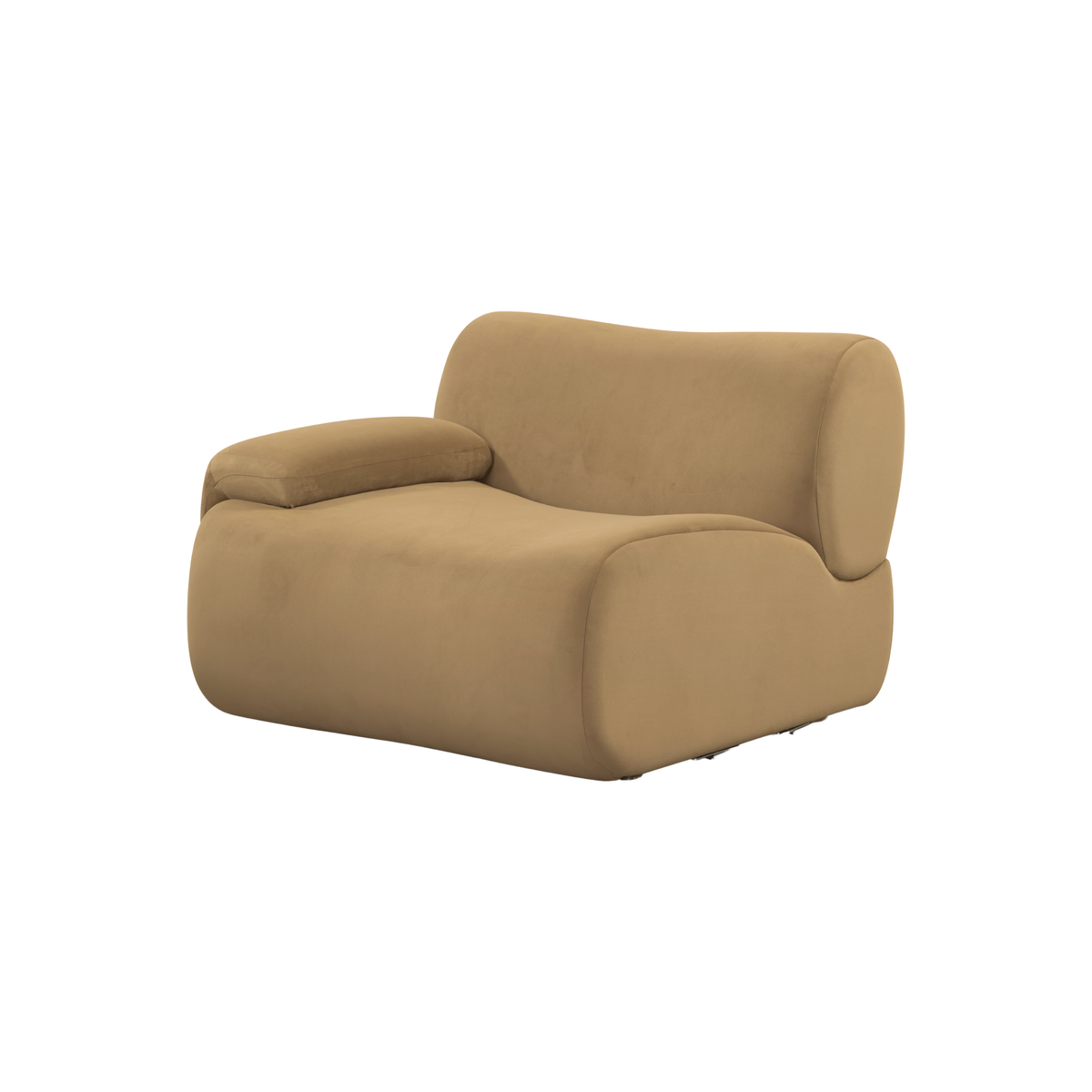 TOV Furniture Zenith Latte Brown Performance Velvet Modular Corner Chair