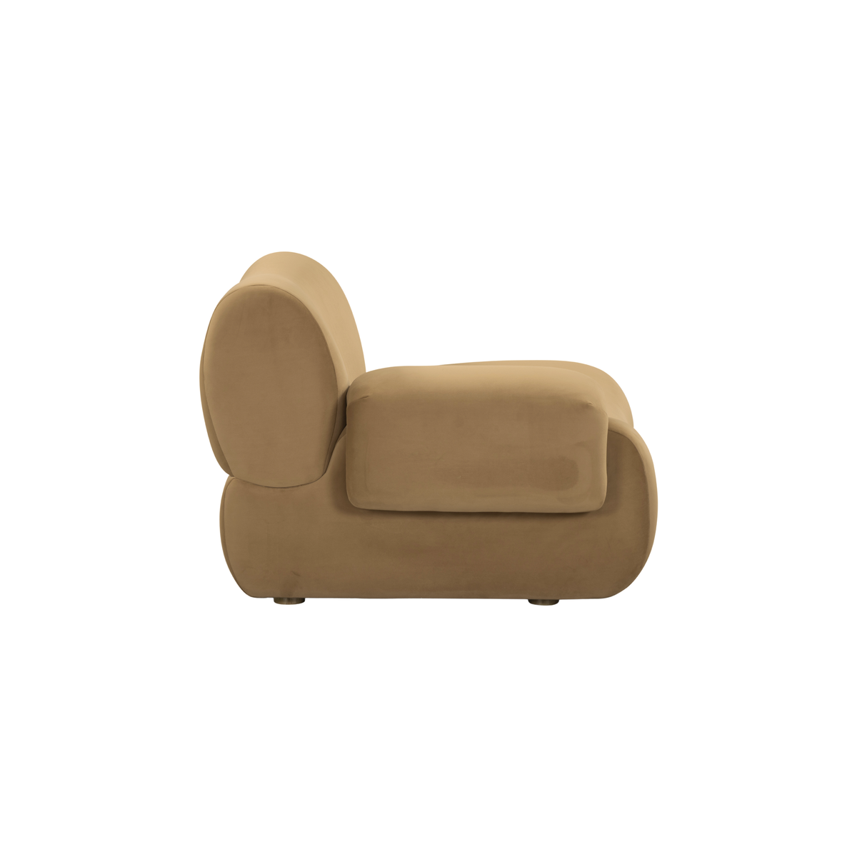 TOV Furniture Zenith Latte Brown Performance Velvet Modular Corner Chair