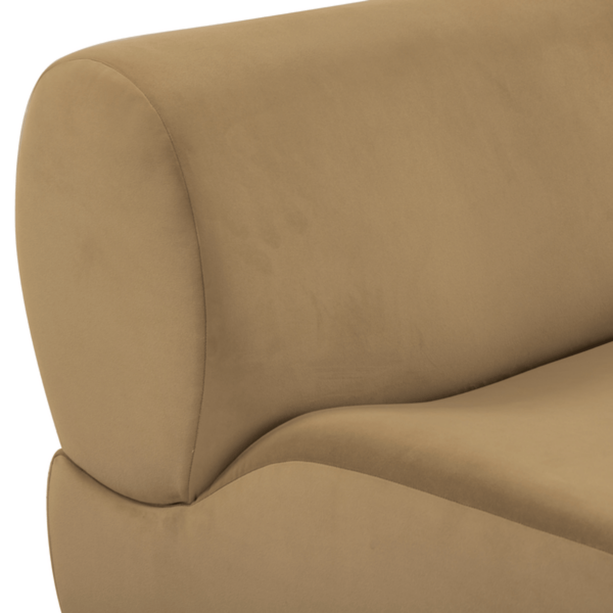TOV Furniture Zenith Latte Brown Performance Velvet Corner Wedge