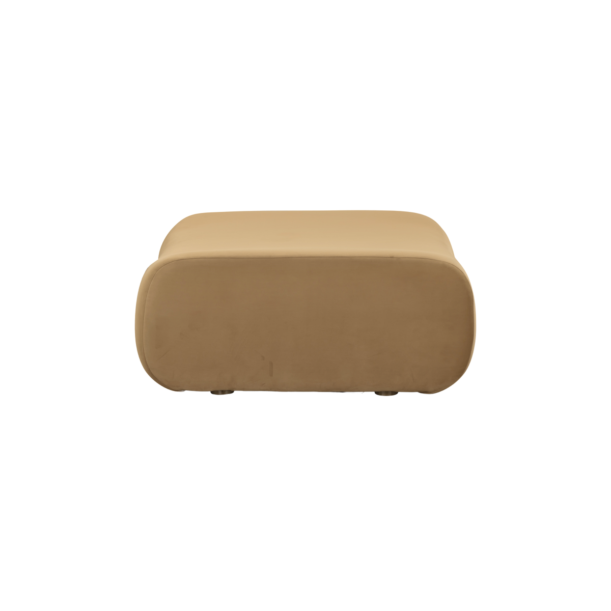 TOV Furniture Zenith Latte Brown Performance Velvet Ottoman
