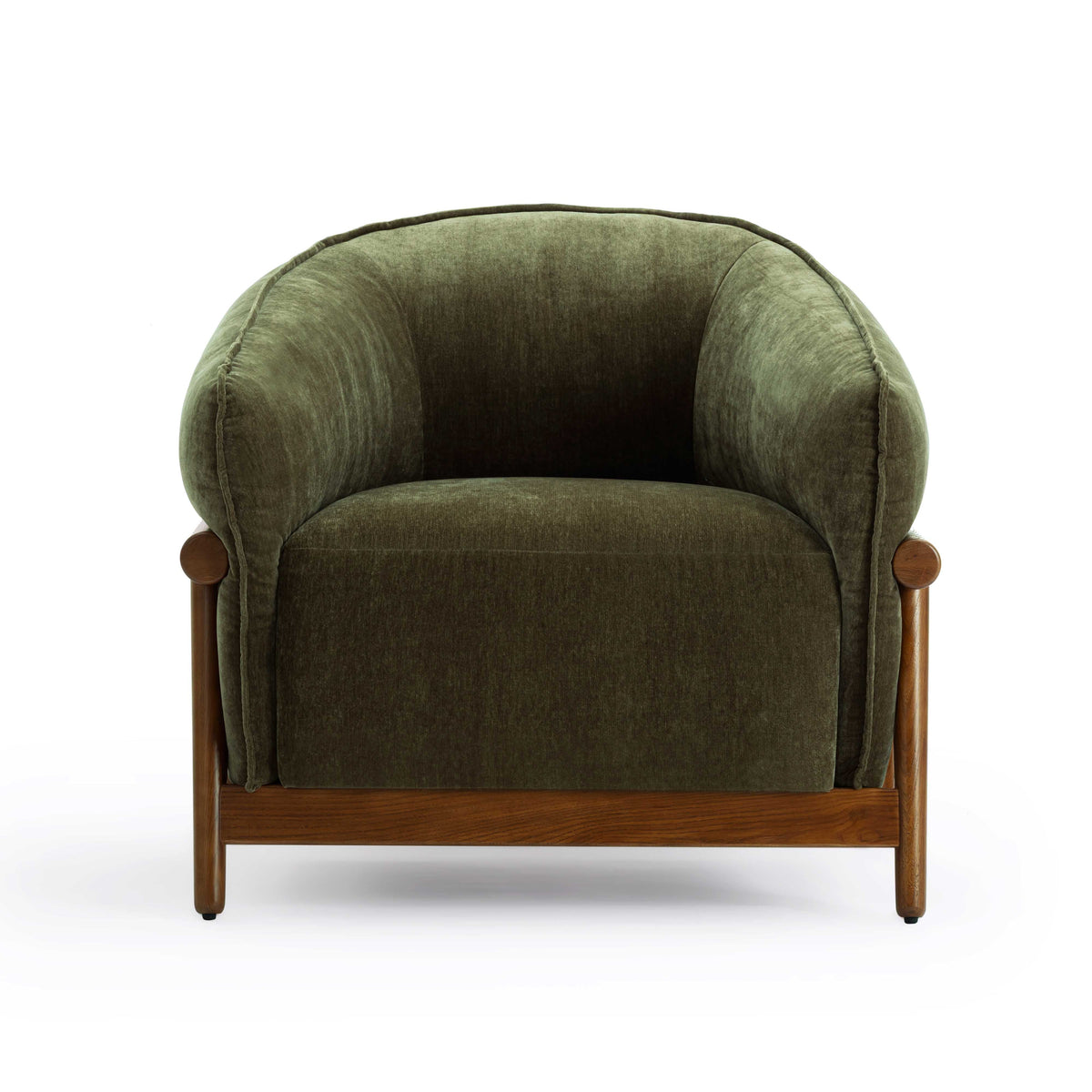 TOV Furniture Piedmont Green Upcycled Chenille Accent Chair