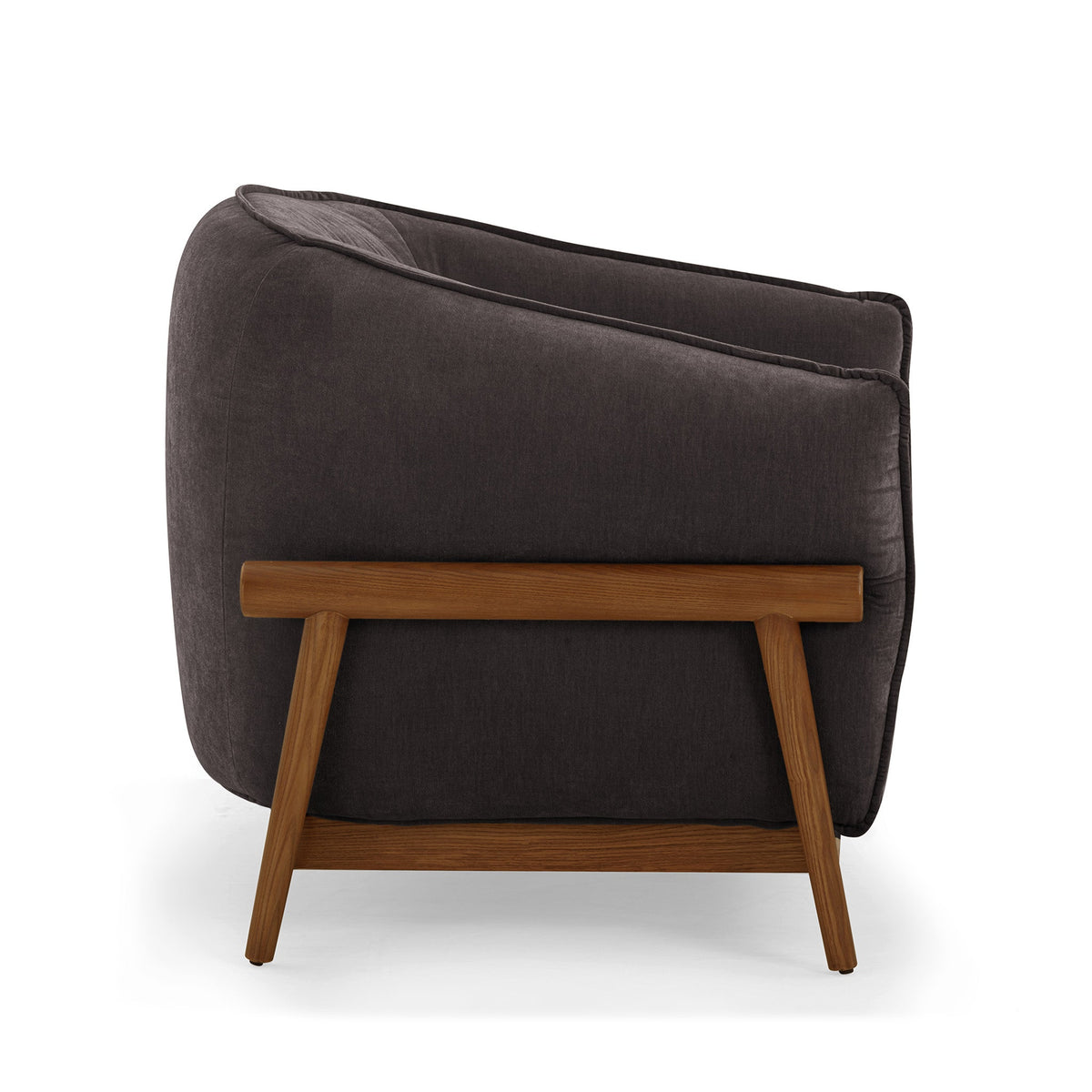 TOV Furniture Piedmont Gray Upcycled Chenille Accent Chair