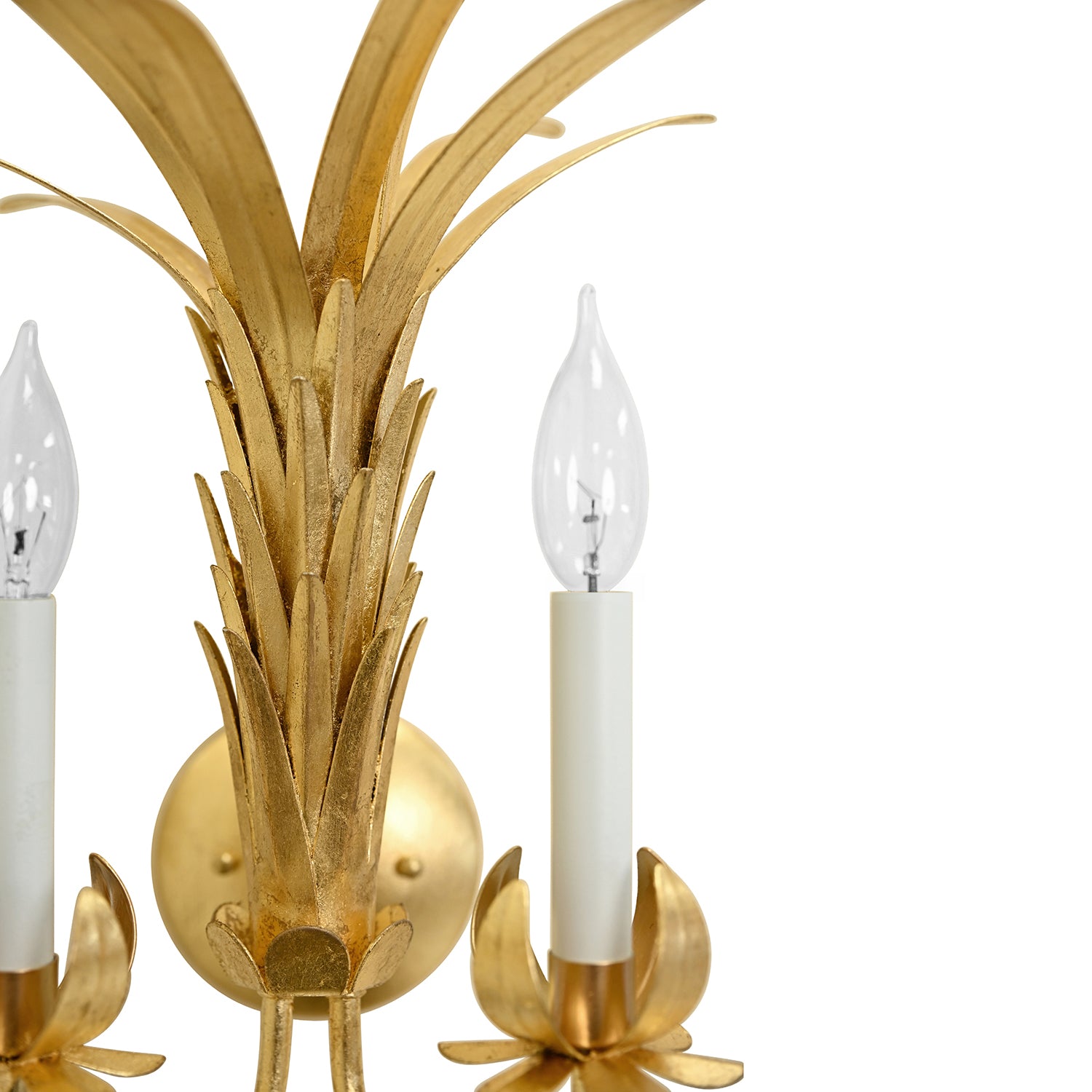 Worlds Away Reseda Gold Wall Sconce
