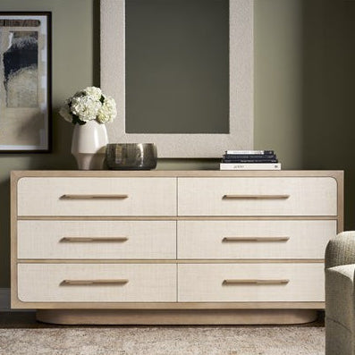 Vanguard Furniture Reveal Navajo Case/Snowdrift Raffia Dresser