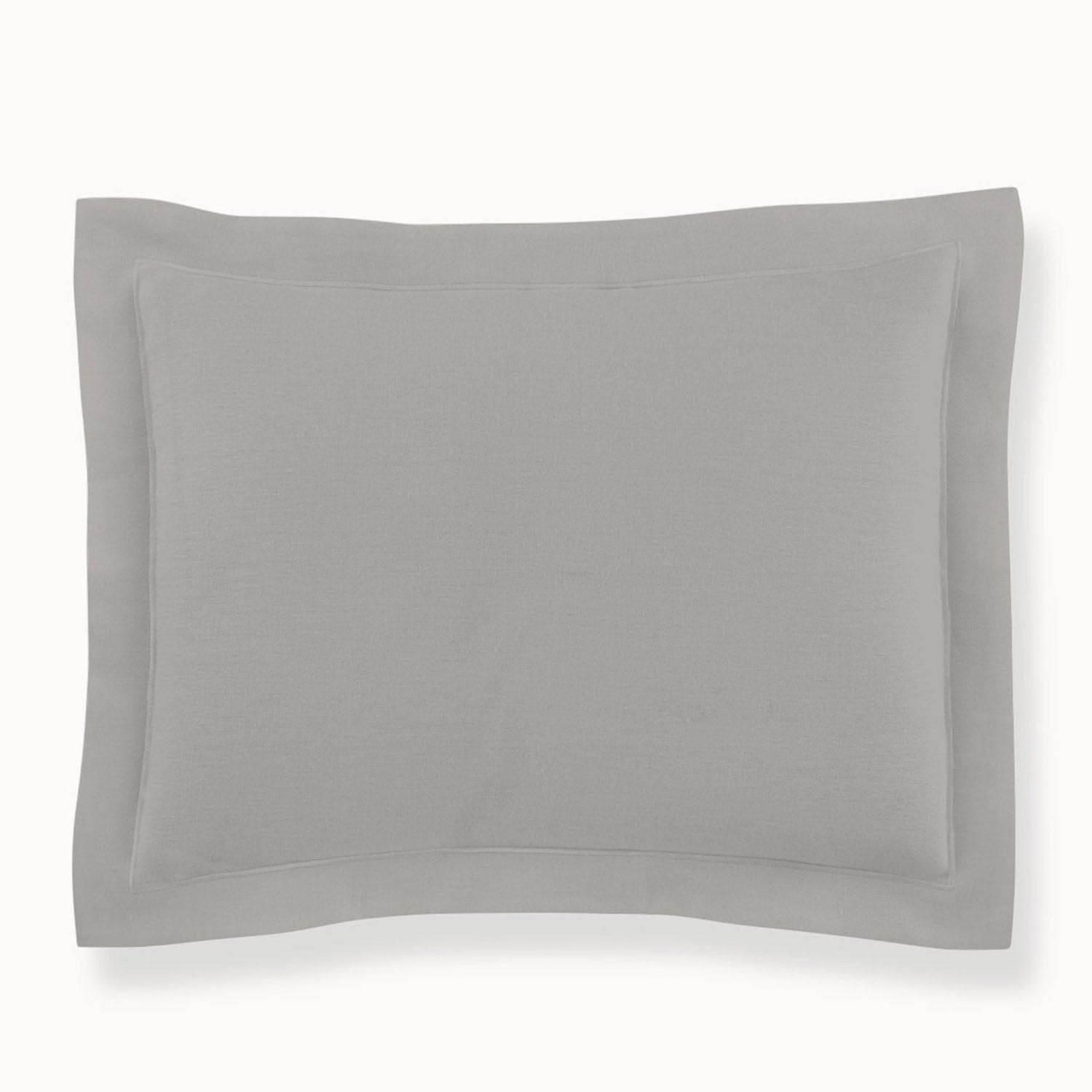 Peacock Alley Rio Flanged Linen Pillow Sham 100% linen flanged pillow sham, shown in a deeper colorway