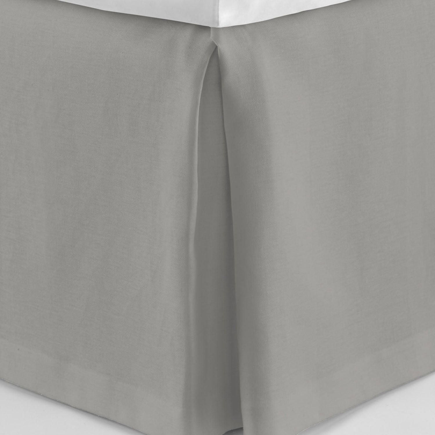 Peacock Alley Rio linen bedskirt shown in a lighter colorway