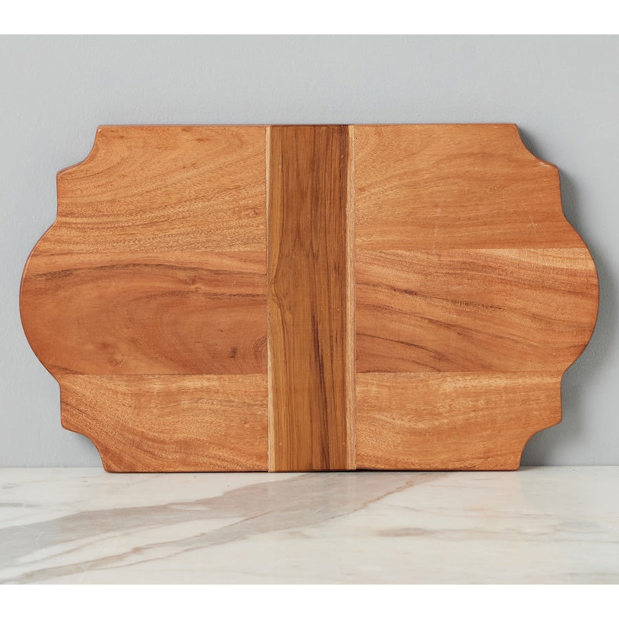 Etu Home Trefoil Wood Cheese Board Charger Set of 2