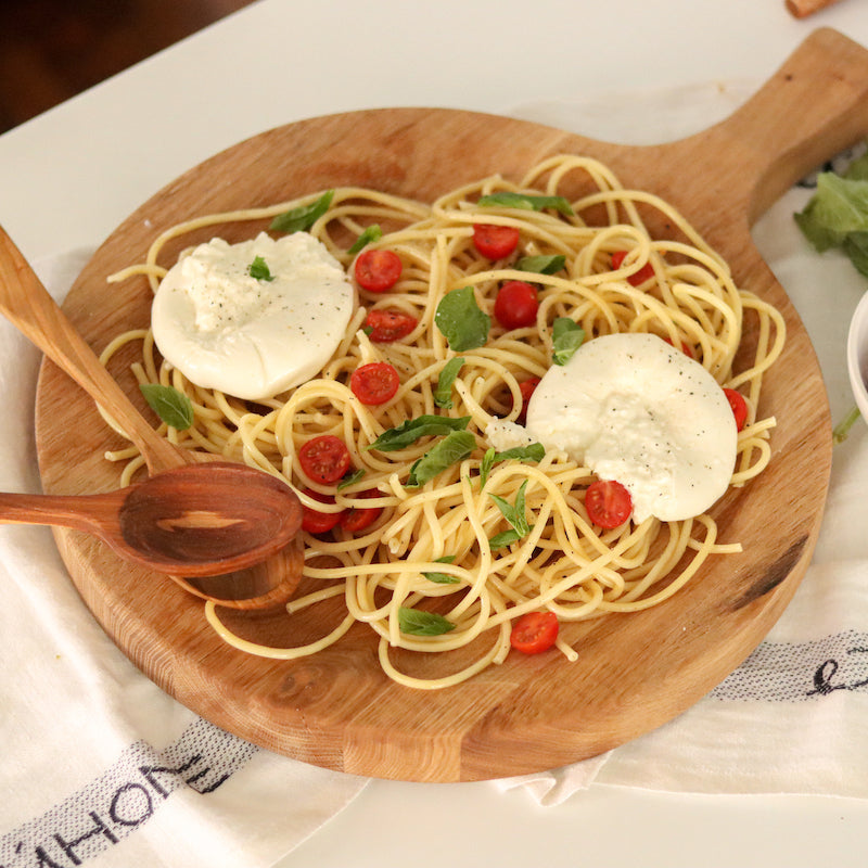 Etu Home Italian Cutting Board Bowl with Mezzaluna Set