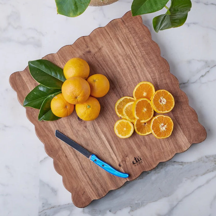 Etu Home Square Scalloped Cutting Board