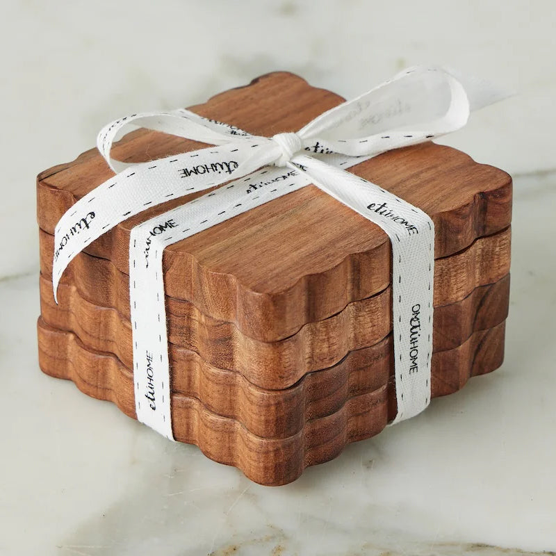 Etu Home Scalloped Coaster Set of 8