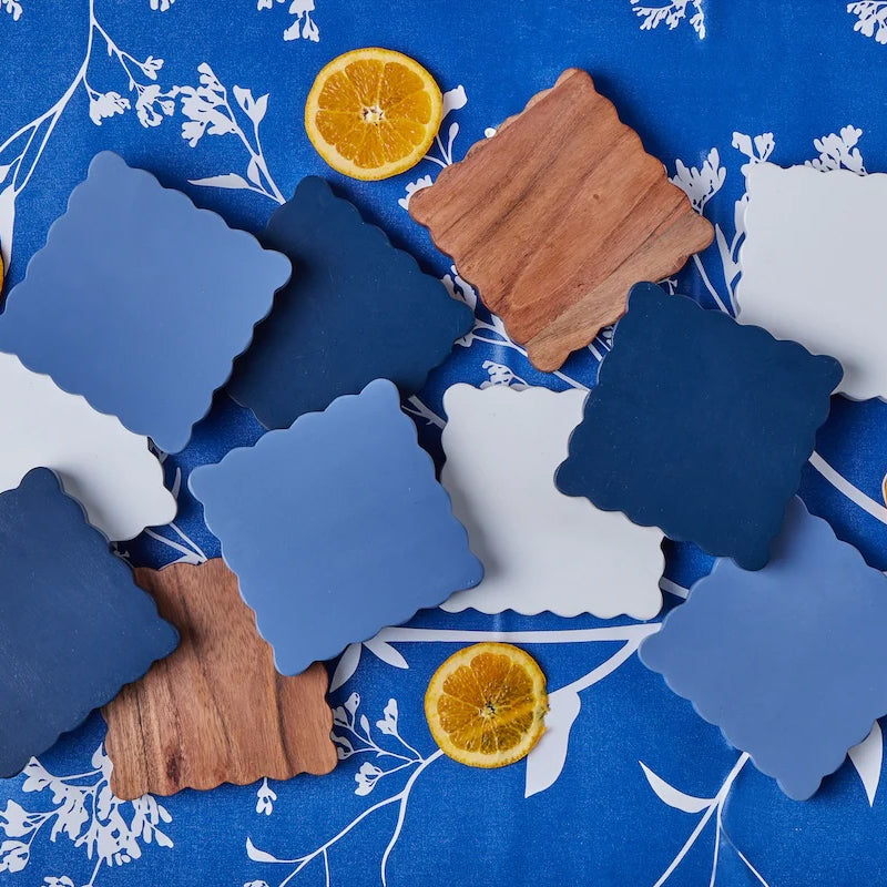 Etu Home Scalloped Coaster Set of 8