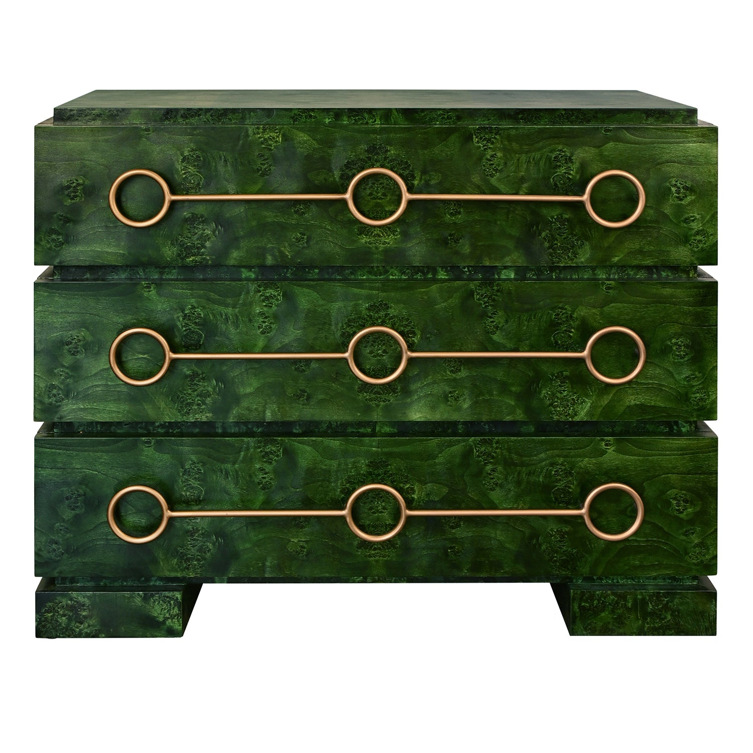 Worlds Away Roderick Emerald Three Drawer Chest