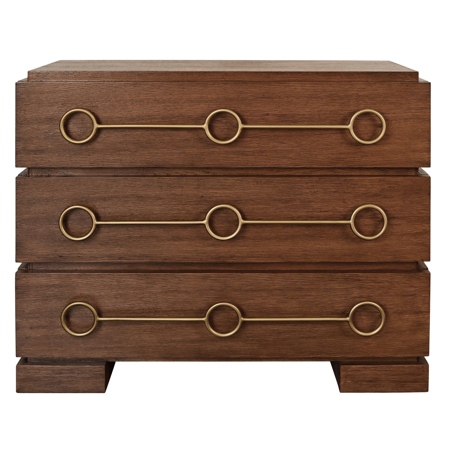 Worlds Away Roderick Provincial Brown Three Drawer Chest