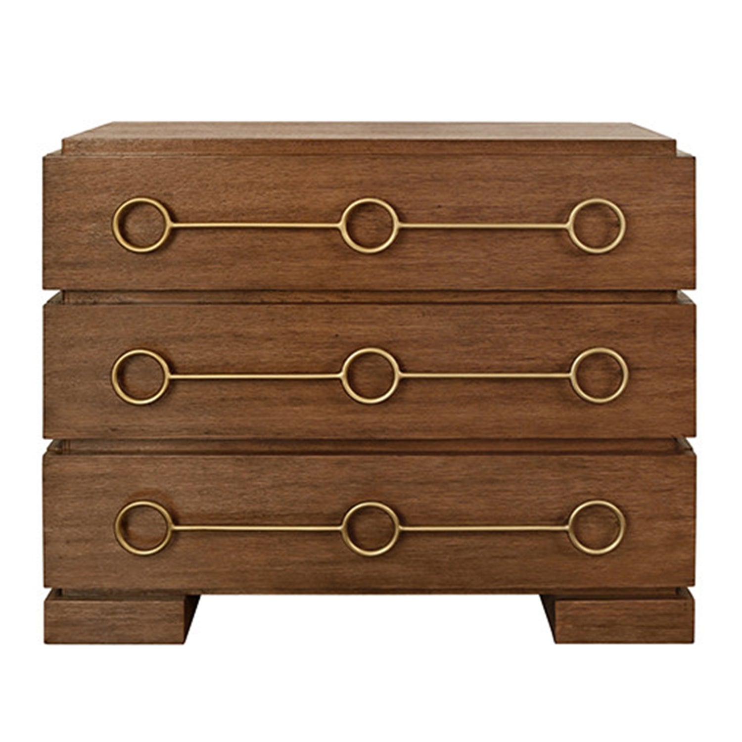 Worlds Away Roderick Provincial Brown Three Drawer Chest