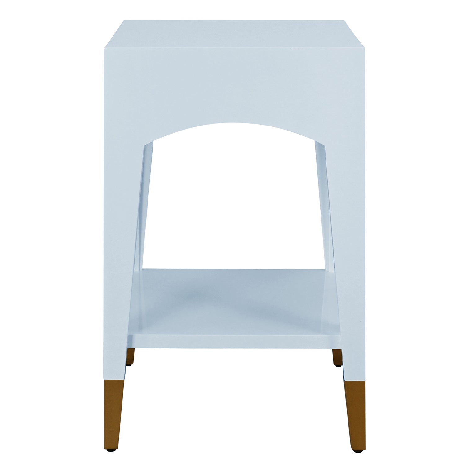 Worlds Away Ronny Light Blue One Drawer Side Table