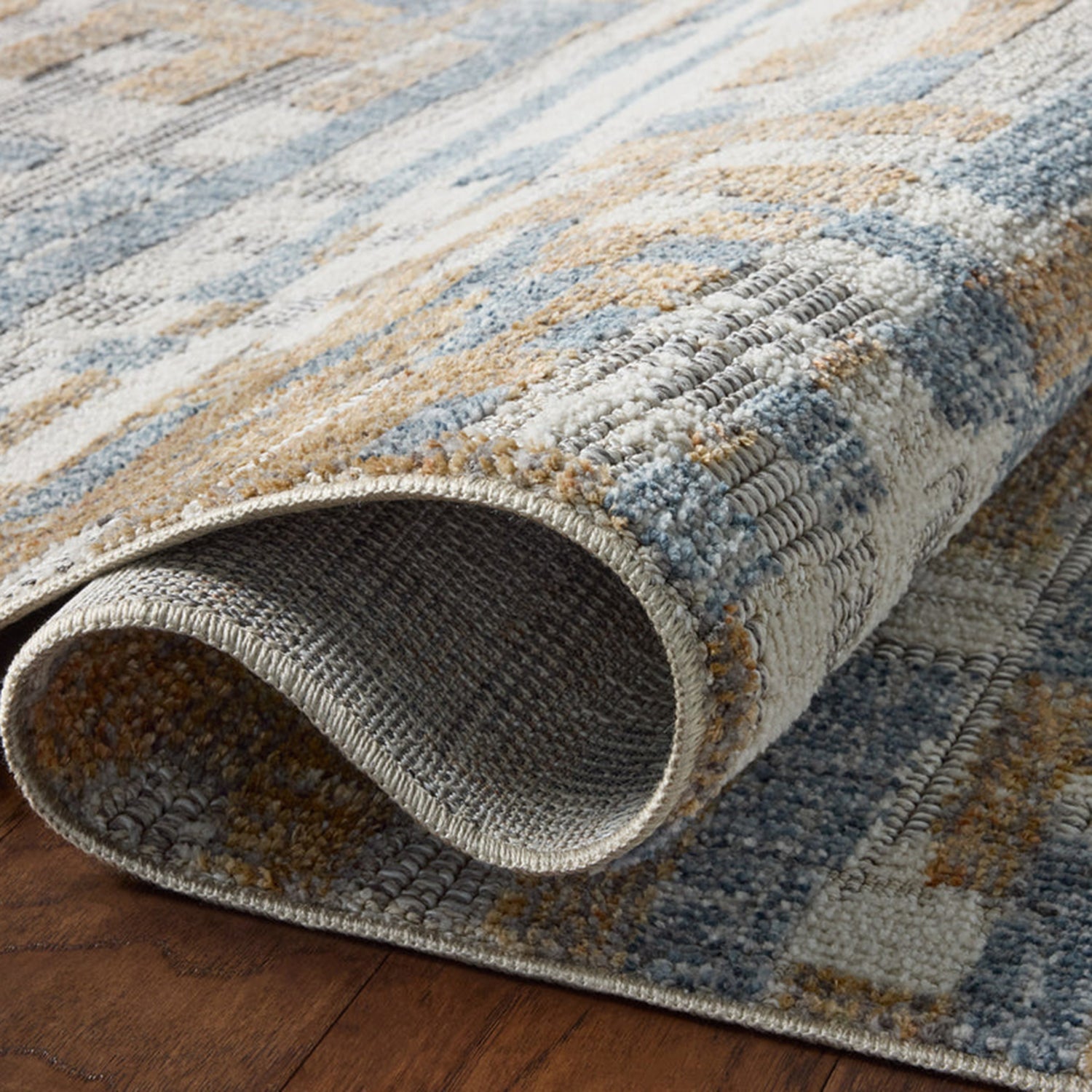 Loloi Roxie Ivory/Denim Power Loomed Rug