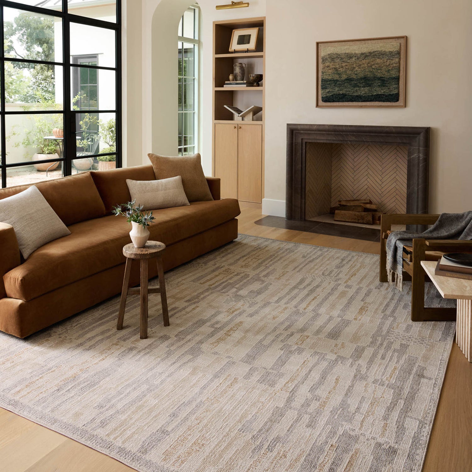 Loloi Roxie Natural/Sand Power Loomed Rug