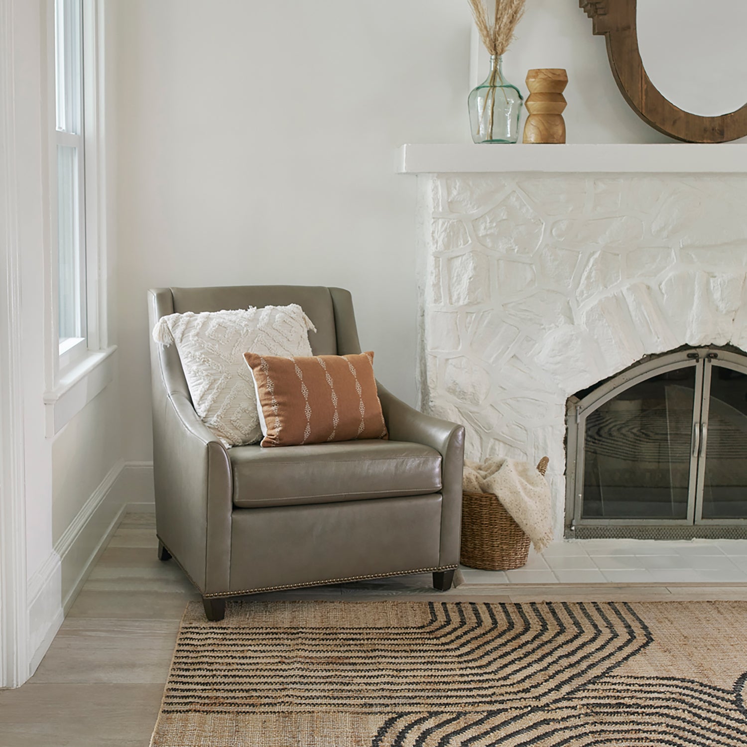 Tempaper & Co Abstract Arches Flatweave Rug