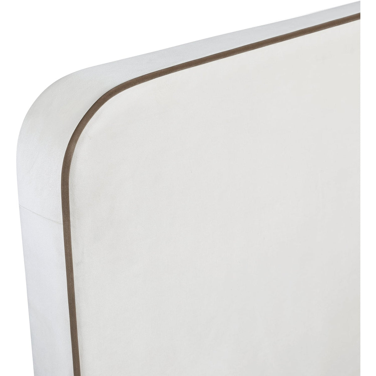 Rava Cream Beige Velvet Upholstered Bed