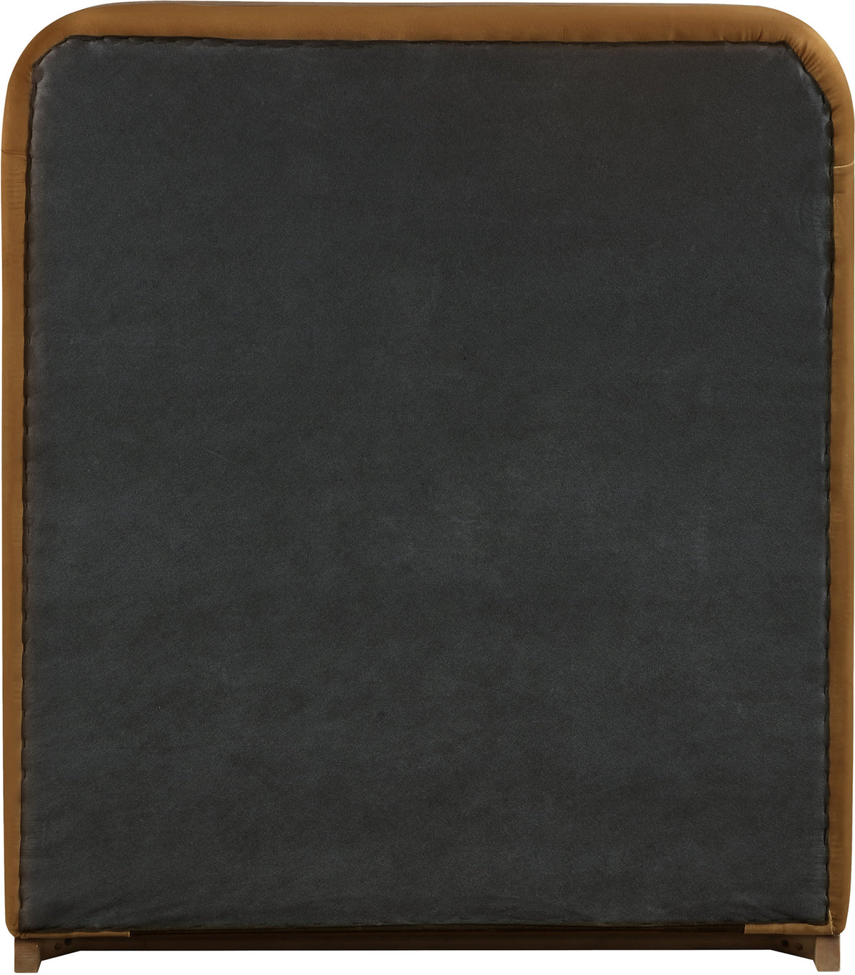 Rava Saddle Brown Velvet Upholstered Bed