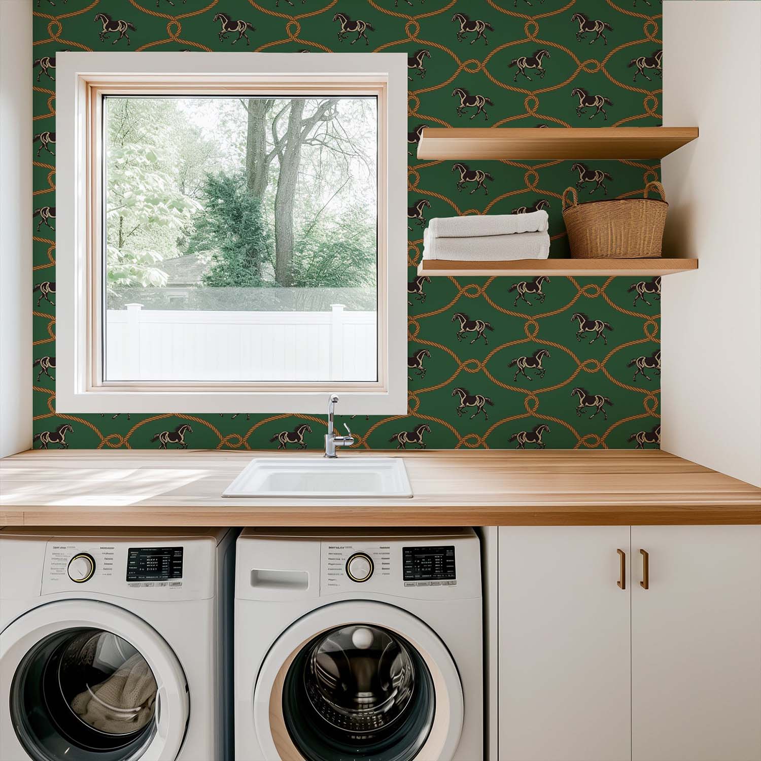 Mitchell Black Rider's Knot Wallpaper