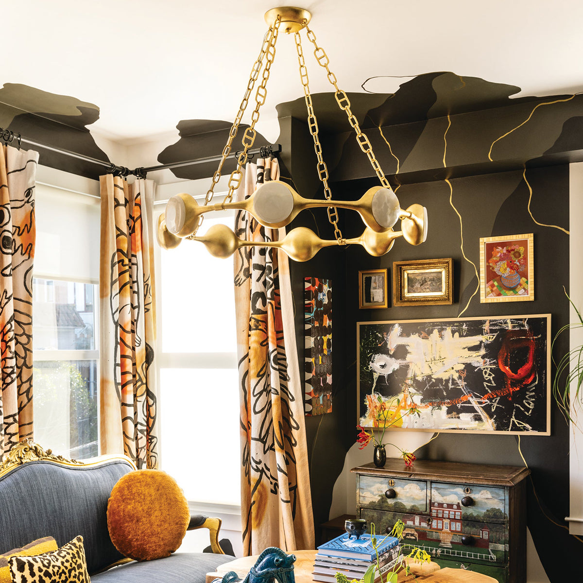 Noz Nozawa x Corbett Lighting Riviere Chandelier