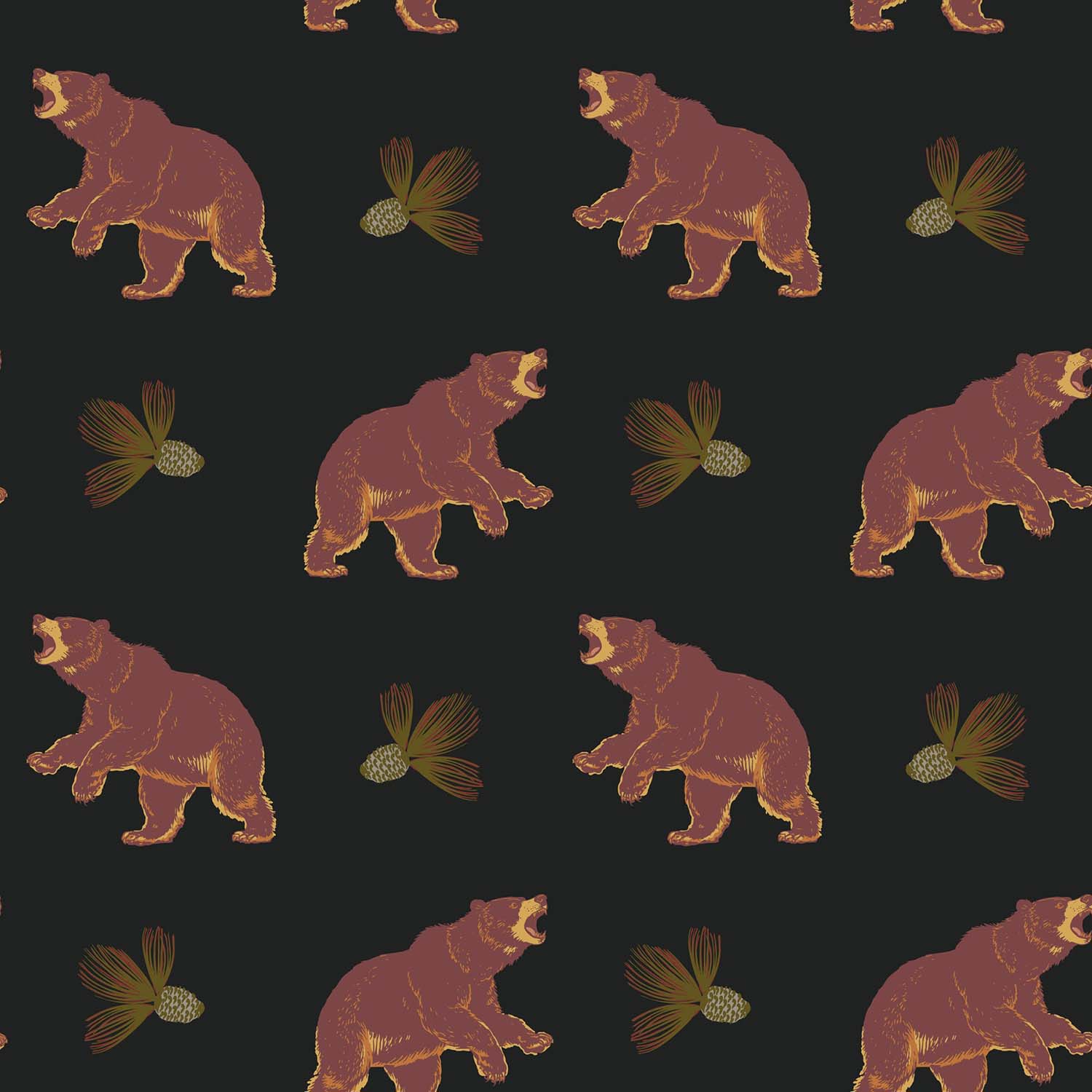 Mitchell Black Roaming Black Bear Wallpaper