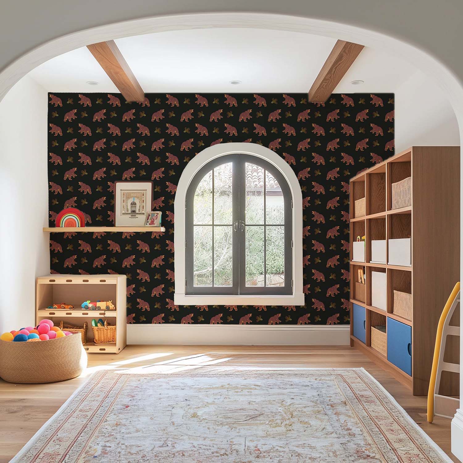 Mitchell Black Roaming Black Bear Wallpaper