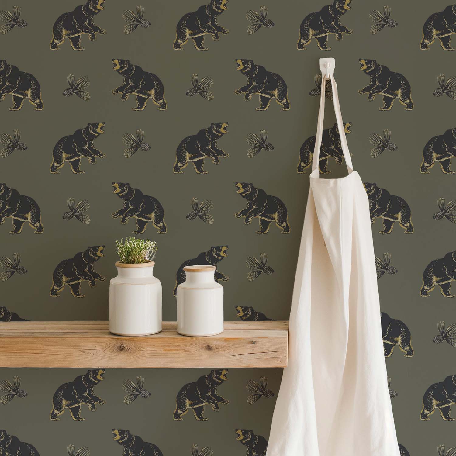 Mitchell Black Roaming Black Bear Wallpaper