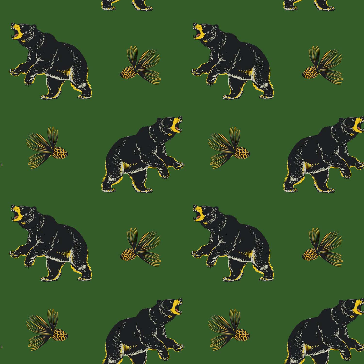 Mitchell Black Roaming Black Bear Wallpaper
